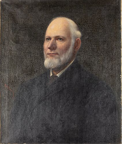 Norval H. Busey, Portrait of a Bearded Man, O/C