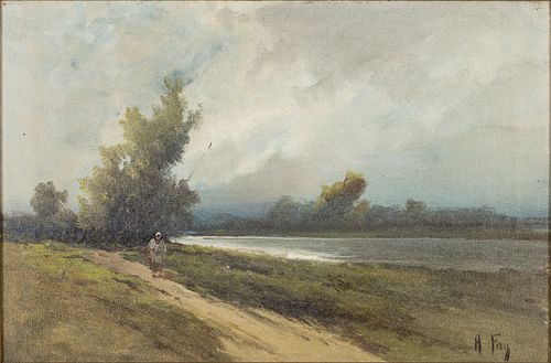H. Fay, Landscape, Oil on Canvas