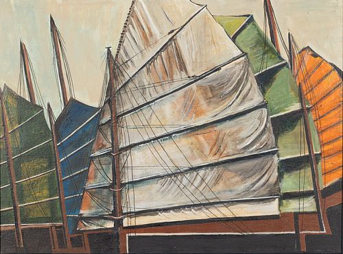 Maryann Matlock (CA), Sails, Oil on Canvas