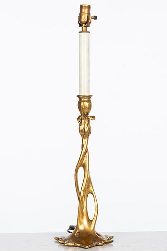 Gilt Candlestick Lamp