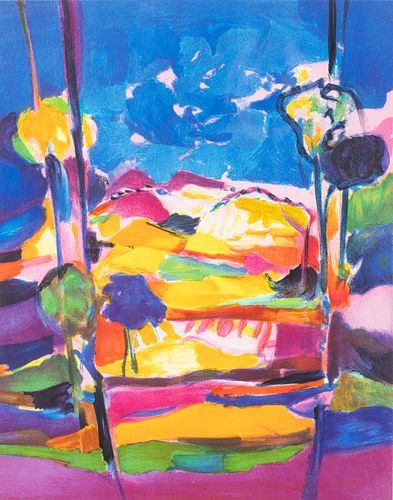 Marcel Mouly (1918-2008), Haute Provence, Lithograph