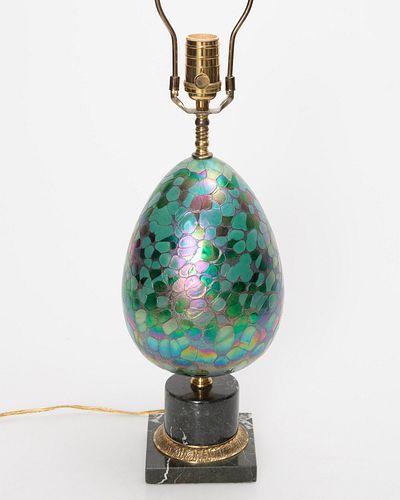 Glass Egg-Form Lamp
