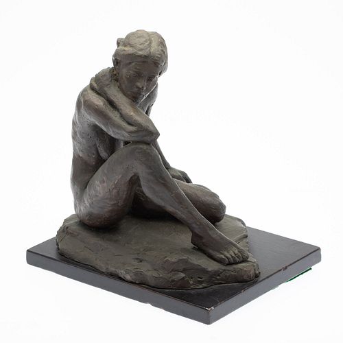 Kirk St. Maur (b. 1949), Seated Nude, Bronze