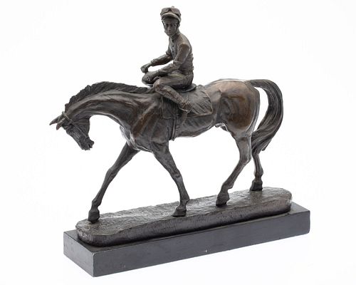 Lobo, Horse and Jockey, Bronze