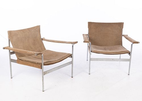 Pair of Hans Konecke Leather Armchairs