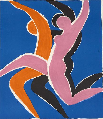 Villemot (1911-1998), The Dance, Lithograph, 1984