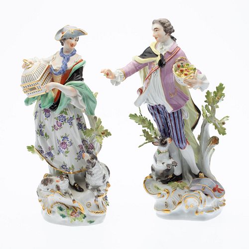 Two Meissen Figurines Modeled by Kandler
