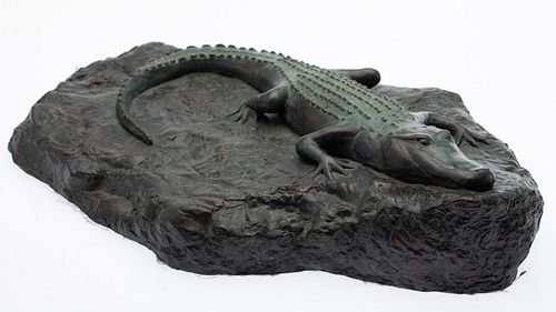 Don Webster (OK, 1928-2017), Alligator, Bronze