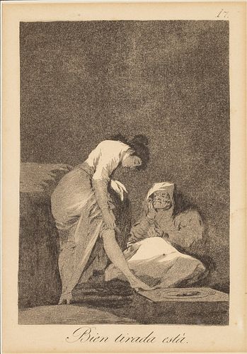 Francisco Goya (1746-1828) Bien Tirada Esta, Etching