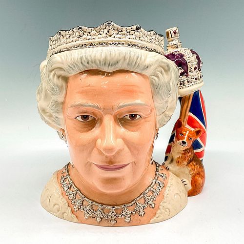 Royal Doulton Large Character Jug, Queen Elizabeth II D7256
