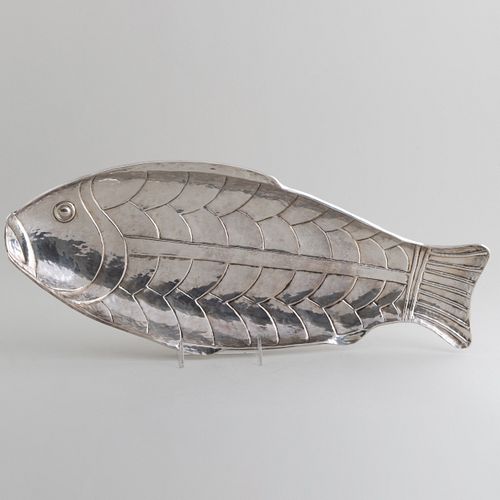 Continental Silver Fish Form Serving Dish