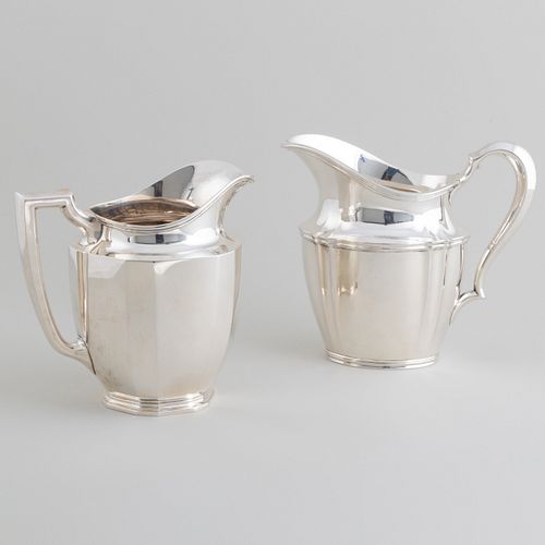 Two Tiffany & Co. Silver Water Pitchers