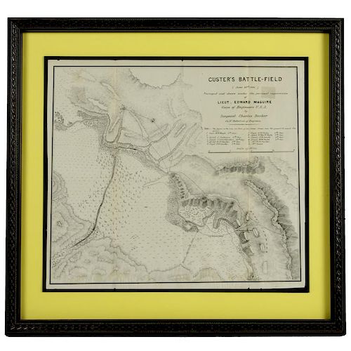 Custer's Battle-Field, Map by Becker