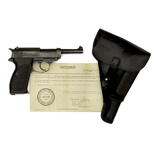 **Walther P-38 AC-40 with Capture Papers and Holster