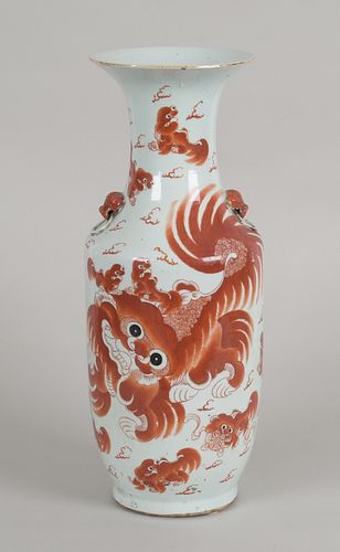 Chinese Iron Red Porcelain Vase