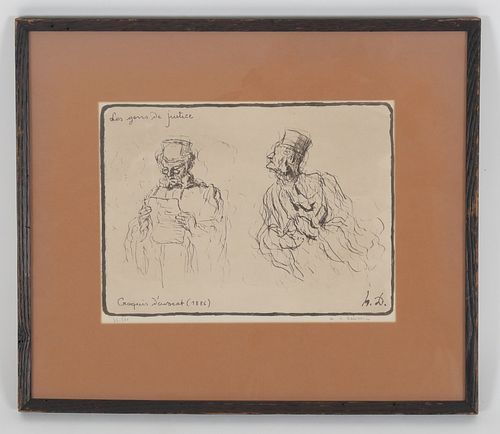 After Honore Daumier, Lithograph 