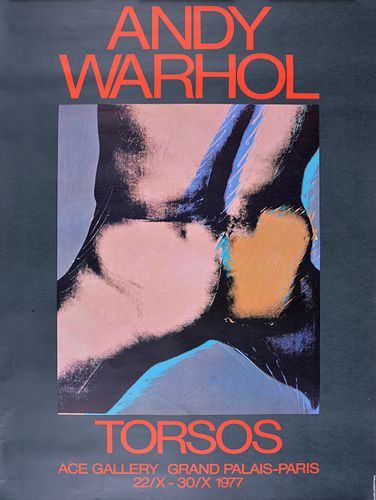 Andy Warhol TORSOS Exhibition Poster