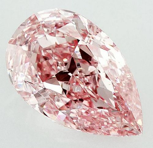 Lab Grown 3.52 ct, Color Fancy Vivid Pink/VS1 GIA Graded Diamond