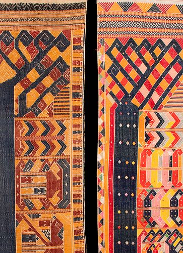 TWO BROCADED TEXTILES, SUMATRA, EARLY 20TH C