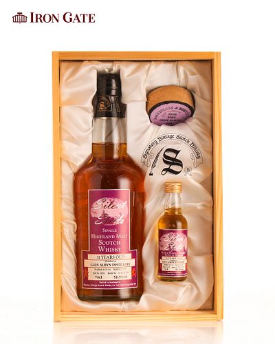 1965 Silent Stills Glen Albyn Single Highland Malt Scotch Whisky Aged 31 Years- Gift Set - 700ml- 2 bottle(s)
