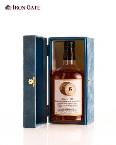 1977 Signatory Vintage Highland Park Single Orkney Island Malt Scotch Whisky Aged 19 Years - 700ml- 1 bottle(s)