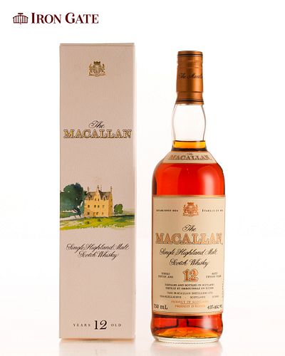 The Macallan 12 Year Old Single Highland Malt Scotch Whisky - 750ml- 1 bottle(s)