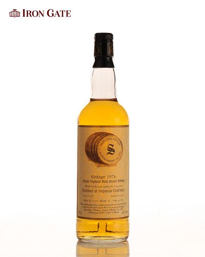 1976 Signatory Vintage Imperial Single Highland Malt Scotch Whisky Aged 21 Years - 700ml- 1 bottle(s)