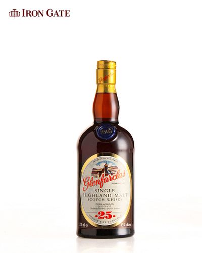 Glenfarclas Highland Single Malt Scotch Whisky Aged 25 Years - 700ml- 1 bottle(s)
