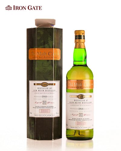 1968 Old Malt Cask Glen Keith Single Malt Scotch Whisky Aged 30 Years - 700ml- 1 bottle(s)