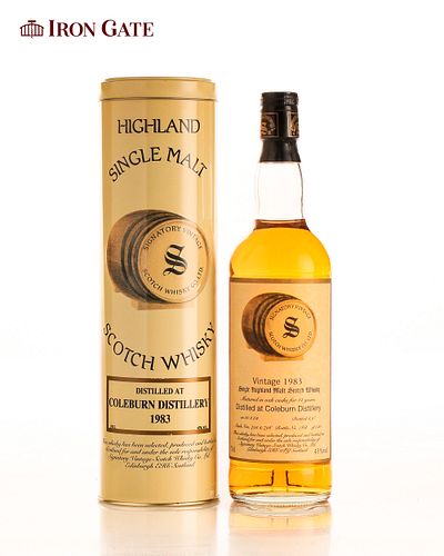 1983 Signatory Vintage Coleburn Single Highland Malt Scotch Whisky Aged 14 Years - 700ml- 1 bottle(s)