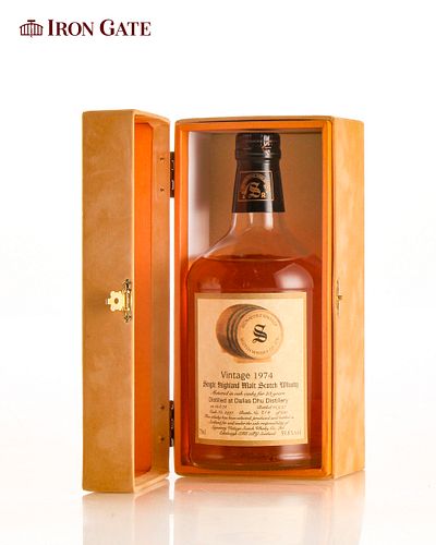 1974 Signatory Vintage Dallas Dhu Single Highland Malt Scotch Whisky Aged 23 Years - 700ml- 1 bottle(s)