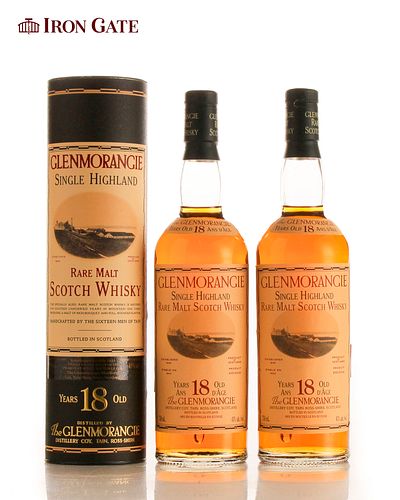 Glenmorangie 18 Year Single Highland Rare Malt Scotch Whisky - 750ml- 2 bottle(s)