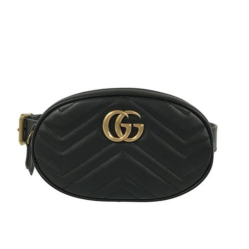 GUCCI GG MARMONT LEATHER WAIST POUCH