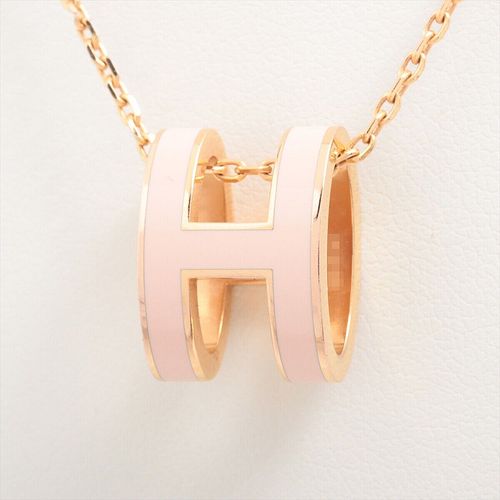 HERMES POP H GOLD PLATED NECKLACE