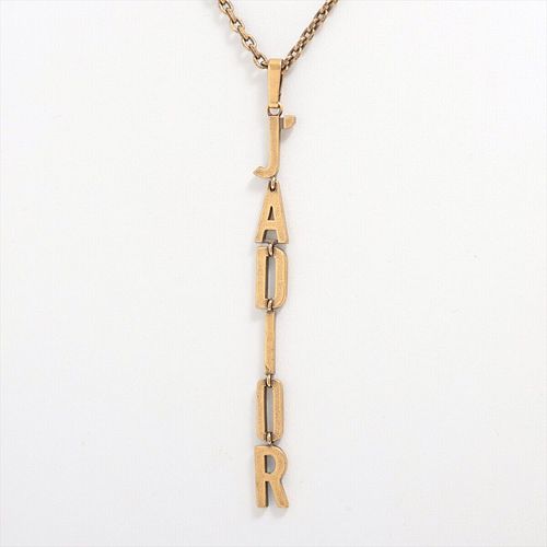 DIOR J'ADIOR GOLD PLATED LONG NECKLACE