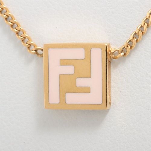 FENDI ZUCCA GOLD PLATED NECKLACE