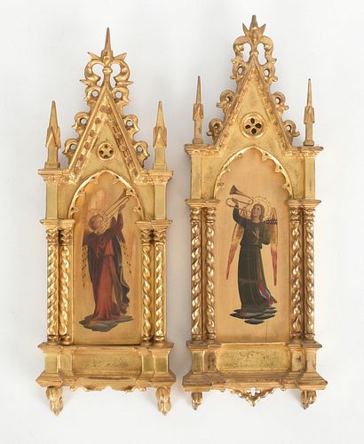 Pair of Italian Renaissance Style Paintings on Panel