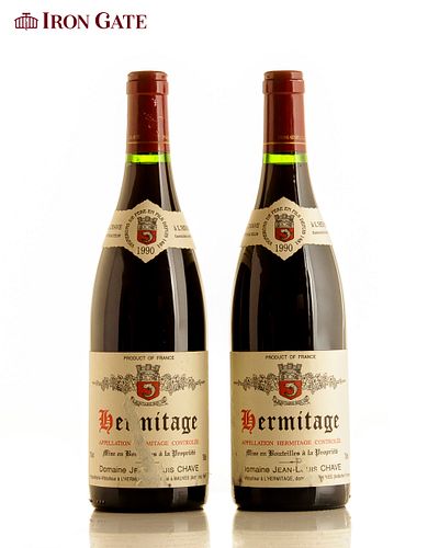 1990 Domaine Jean Louis Chave Hermitage - 750ml - 2 bottle(s)
