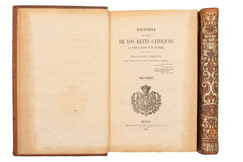Prescott, William H. Historia del Reinado de los Reyes Católicos D. Fernando y Da. Isabel. México, 1854.