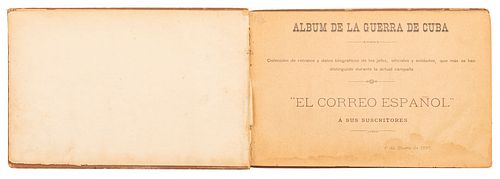 Álbum de la Guerra de Cuba. El Correo Español a sus Suscritores, 1º. de Enero de 1897. Ilustrado.