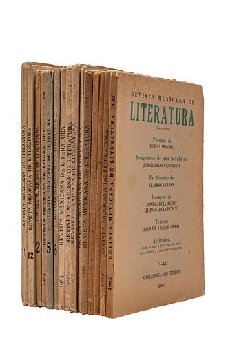 Revista Mexicana de Literatura. México, 1955-1965. Destacan Piedra de Sol, La Mala Hora, La Continuidad de los Parques... Piezas: 14.