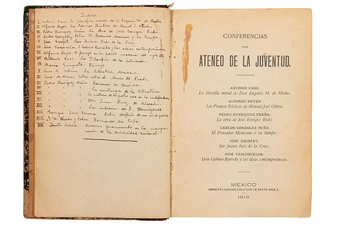Miscelánea de Literatura. México, 1910 - 1914. 19 obras en un volumen.