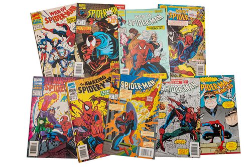 Spider-Man. a) Web of Spider-Man. Origin of the Cadre. New York: Marvel Comics, 1993. Vol. 1, No. 9, 1993. 64 Page A...