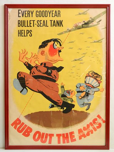 World War II lithographic poster 