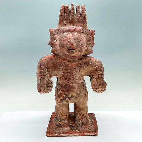 Vintage Terracotta Mesoamerican Style Idol Figurine