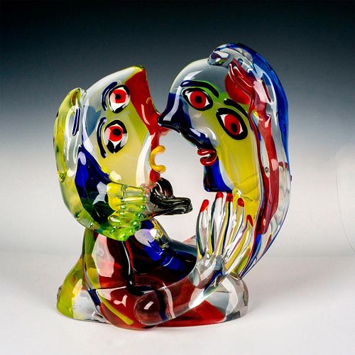 Murano Glass by Walter Furlan Sculpture, Abbraccio Signed