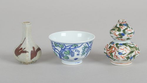 Three Pieces of Chinese Porcelain