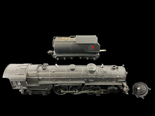 Lionel Prewar O Gauge 763E 4-6-4 Steam Locomotive and 2263W Oil Tender Lionel Lines