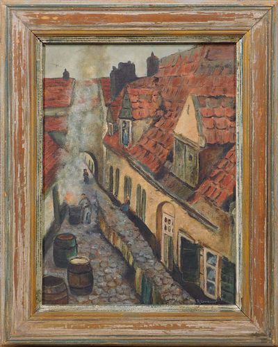 R. Levinson: Cobbled European Street