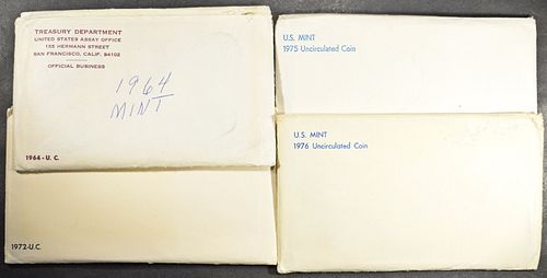 1964, 1972, 1975-1976 US MINT SETS